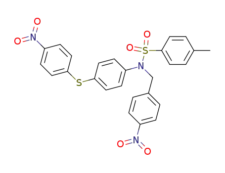 toluene-4-sulfonic acid-[<i>N</i>-(4-nitro-benzyl)-4-(4-nitro-phenylsulfanyl)-anilide]