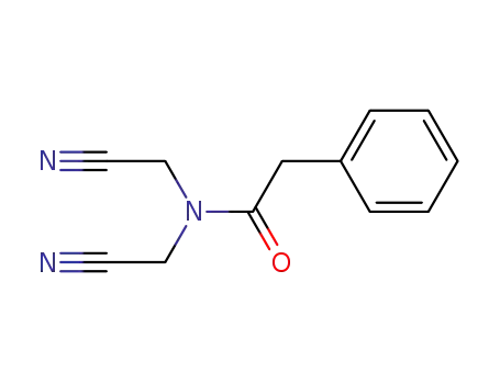 Molecular Structure of 99988-97-3 (phenyl-acetic acid-(bis-cyanomethyl-amide))