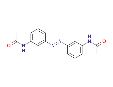Molecular Structure of 63494-42-8 (bis-(3-acetylamino-phenyl)-diazene)