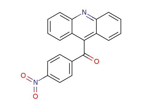 Molecular Structure of 37070-65-8 (acridin-9-yl-(4-nitro-phenyl)-methanone)