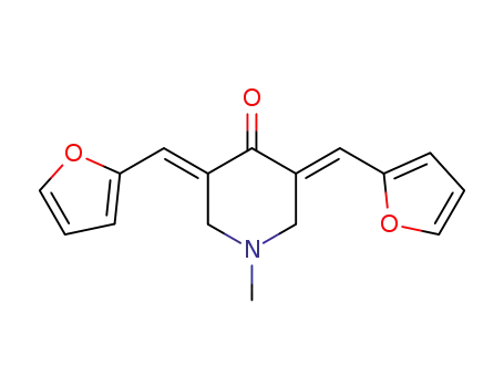4-Piperidinone, 3,5-bis(2-furanylmethylene)-1-methyl-