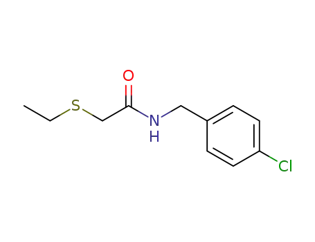 Molecular Structure of 105104-64-1 (ethylsulfanyl-acetic acid-(4-chloro-benzylamide))