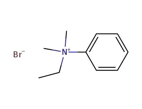 Molecular Structure of 38283-34-0 (Benzenaminium, N-ethyl-N,N-dimethyl-, bromide)