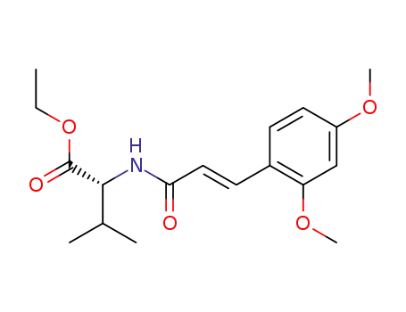 (R)-2-[(E)-3-(2,4-Dimethoxy-phenyl)-acryloylamino]-3-methyl-butyric acid ethyl ester