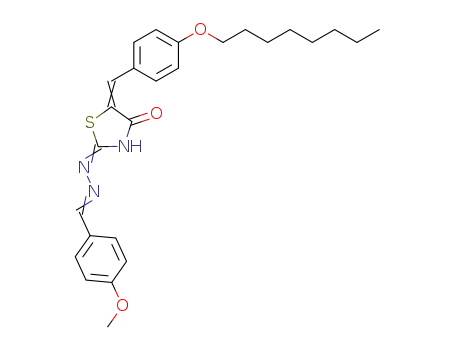 4-methoxy-benzaldehyde [5-(4-octyloxy-benzylidene)-4-oxo-thiazolidin-2-ylidene]-hydrazone