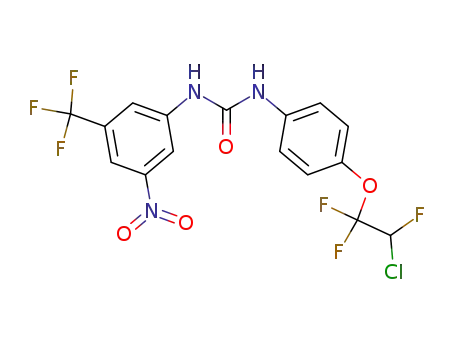 Urea,
N-[4-(2-chloro-1,1,2-trifluoroethoxy)phenyl]-N'-[3-nitro-5-(trifluoromethyl)
phenyl]-