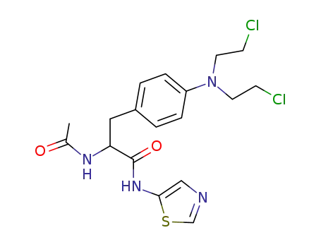 <i>N</i>-acetyl-4-[bis-(2-chloro-ethyl)-amino]-phenylalanine thiazol-5-ylamide