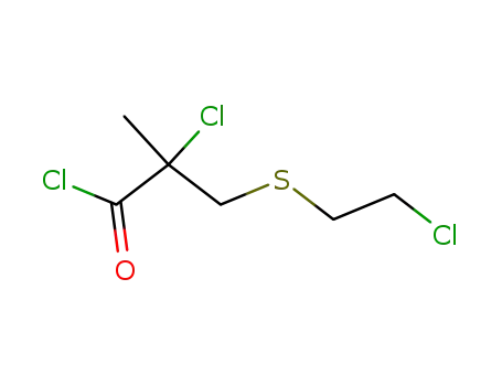α-Chlor-β-(β-chlorethylthio)-isobuttersaeurechlorid