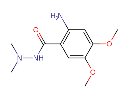 Molecular Structure of 87296-91-1 (2-Amino-4,5-dimethoxy-benzoic acid N',N'-dimethyl-hydrazide)