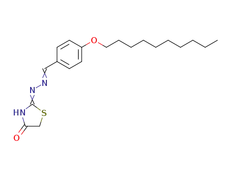 4-decyloxy-benzaldehyde (4-oxo-thiazolidin-2-ylidene)-hydrazone