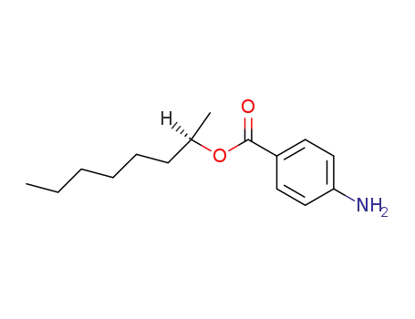 Molecular Structure of 58826-74-7 (2-Octanol, 4-aminobenzoate, (R)-)