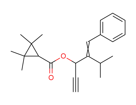 2,2,3,3-Tetramethyl-cyclopropanecarboxylic acid 1-ethynyl-3-methyl-2-[1-phenyl-meth-(Z)-ylidene]-butyl ester