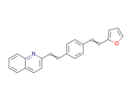 Molecular Structure of 61457-83-8 (Quinoline, 2-[2-[4-[2-(2-furanyl)ethenyl]phenyl]ethenyl]-)