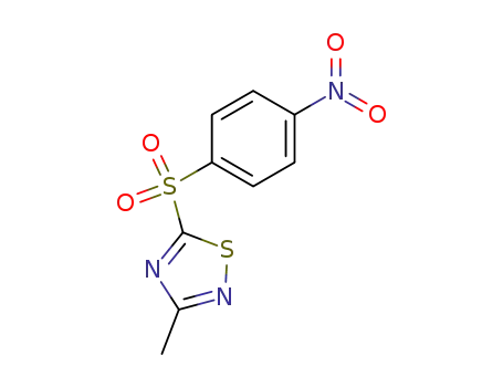 3-methyl-5-(4-nitro-benzenesulfonyl)-[1,2,4]thiadiazole