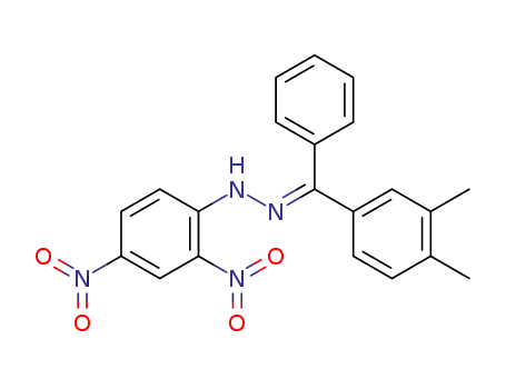 Molecular Structure of 38736-42-4 (3.4-dimethyl-benzophenone-[(2.4-dinitro-phenyl)-<i>seqtrans</i>-hydrazone])