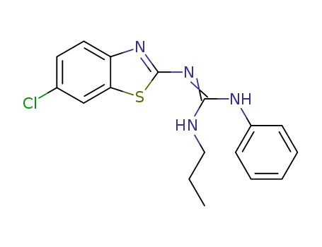 <i>N</i>-(6-chloro-benzothiazol-2-yl)-<i>N</i>'-phenyl-<i>N</i>''-propyl-guanidine