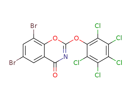6,8-dibromo-2-pentachlorophenoxy-benzo[<i>e</i>][1,3]oxazin-4-one