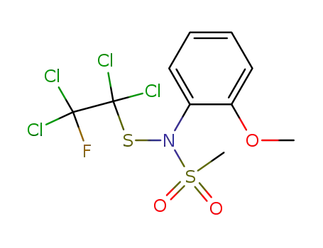 N-(2-Methoxy-phenyl)-N-(1,1,2,2-tetrachloro-2-fluoro-ethylsulfanyl)-methanesulfonamide