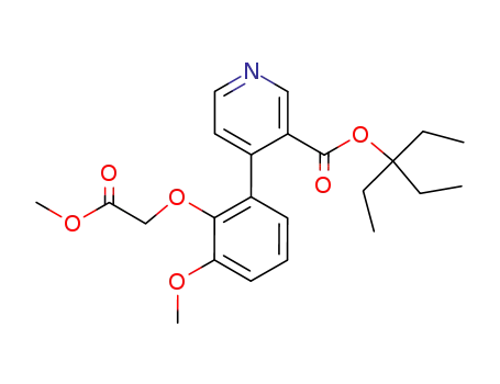 3-Pyridinecarboxylic acid,
4-[3-methoxy-2-(2-methoxy-2-oxoethoxy)phenyl]-, 1,1-diethylpropyl ester