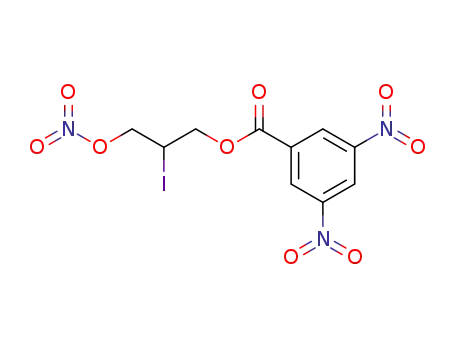 Molecular Structure of 902-55-6 (Glycerin-2-iodhydrin-1-nitrat-<3,5-dinitro-benzoat>)