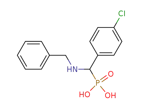 Phosphonic acid, [(4-chlorophenyl)[(phenylmethyl)amino]methyl]-