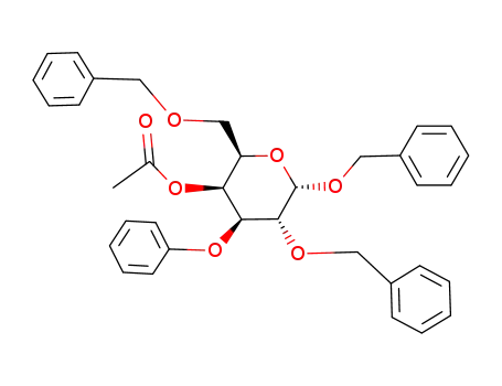 Benzyl 2,6-di-O-benzyl-3-O-phenyl-α-D-galactopyranoside-4-acetate