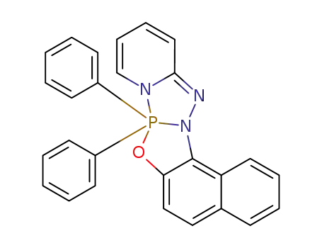 Molecular Structure of 65149-44-2 (8,8-diphenyl-8λ<sup>5</sup>-naphtho[1'',2'':4',5'][1,3,2]oxazaphospholo[3',2':2,3][1,2,4,3]triazaphospholo[4,5-<i>a</i>]pyridine)