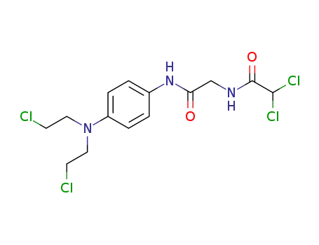 N-(N-Dichloracetyl-glycyl)-N',N'-bis-(2-chlor-aethyl)-p-phenylendiamin