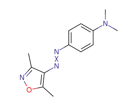 Molecular Structure of 59972-40-6 (4-(3,5-dimethyl-isoxazol-4-ylazo)-<i>N</i>,<i>N</i>-dimethyl-aniline)