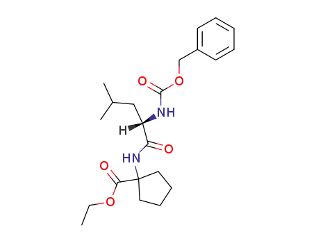 1-<Benzyloxycarbonyl-L-leucylamino>-cyclpentancarbonsaeure-(1)-ethylester