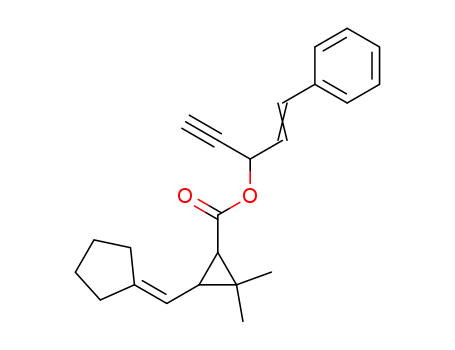 3-Cyclopentylidenemethyl-2,2-dimethyl-cyclopropanecarboxylic acid (Z)-1-ethynyl-3-phenyl-allyl ester