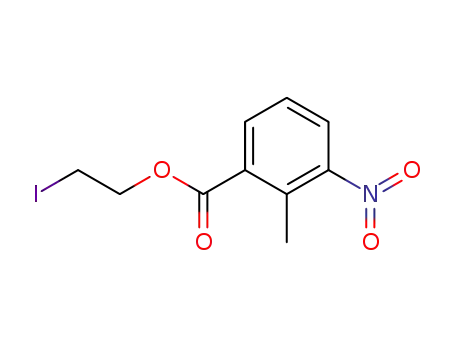 2-methyl-3-nitrobenzoic acid-(2'-iodoethyl)-ester