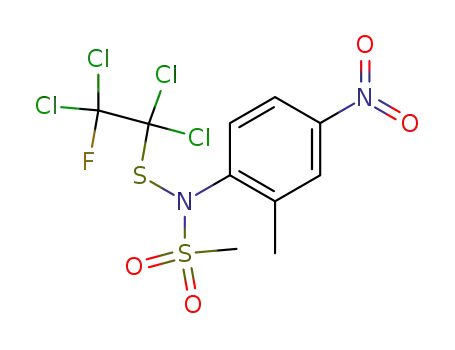 N-(2-Methyl-4-nitro-phenyl)-N-(1,1,2,2-tetrachloro-2-fluoro-ethylsulfanyl)-methanesulfonamide