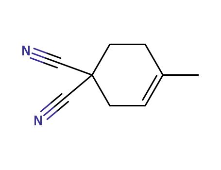 Molecular Structure of 27749-38-8 (4-methyl-cyclohex-3-ene-1,1-dicarbonitrile)