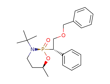 (2S,6S)-2-((S)-2-Benzyloxy-1-phenyl-ethyl)-3-tert-butyl-6-methyl-[1,3,2]oxazaphosphinane 2-oxide