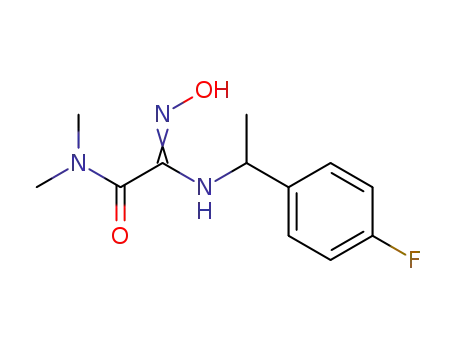 2-[1-(4-Fluoro-phenyl)-ethylamino]-2-[(Z)-hydroxyimino]-N,N-dimethyl-acetamide
