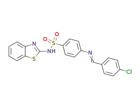 <i>N</i>-benzothiazol-2-yl-4-(4-chloro-benzylideneamino)-benzenesulfonamide