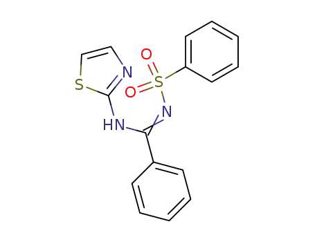 N'-(benzenesulfonyl)-N-(1,3-thiazol-2-yl)benzenecarboximidamide