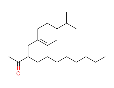 Molecular Structure of 38204-65-8 (3-(4-Isopropyl-cyclohex-1-enylmethyl)-undecan-2-one)