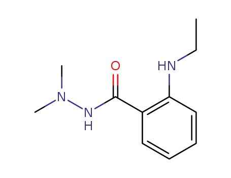 Molecular Structure of 87296-78-4 (2-Ethylamino-benzoic acid N',N'-dimethyl-hydrazide)