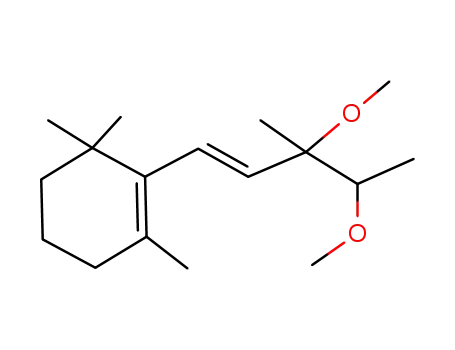 2-((E)-3,4-Dimethoxy-3-methyl-pent-1-enyl)-1,3,3-trimethyl-cyclohexene