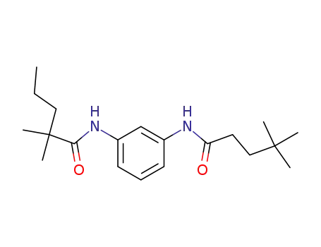 Molecular Structure of 25218-67-1 (Pentanamide,
N-[3-[(4,4-dimethyl-1-oxopentyl)amino]phenyl]-2,2-dimethyl-)