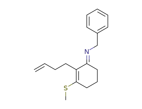 Benzenemethanamine,
N-[2-(3-butenyl)-3-(methylthio)-2-cyclohexen-1-ylidene]-