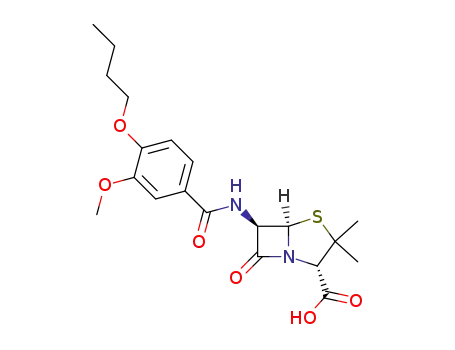6β-(4-butoxy-3-methoxy-benzoylamino)-penicillanic acid