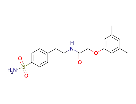 Molecular Structure of 25199-34-2 (2-(3,5-Dimethyl-phenoxy)-N-[2-(4-sulfamoyl-phenyl)-ethyl]-acetamide)