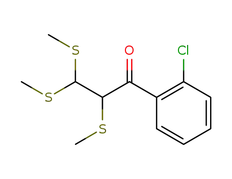 1,1,2-Tris-methylmercapto-3-<2-chlor-phenyl>-propanon-(3)
