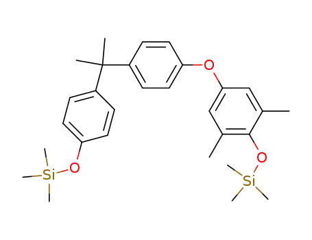 4-Trimethylsilyloxy-3.5-dimethyl-4'-<2-(4-trimethylsilyloxy-phenyl)-propyl-(2)>-diphenylether