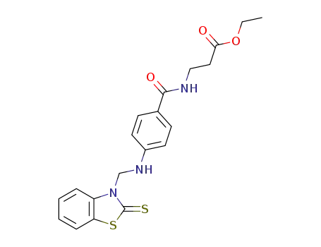 <i>N</i>-{4-[(2-thioxo-benzothiazol-3-ylmethyl)-amino]-benzoyl}-β-alanine ethyl ester