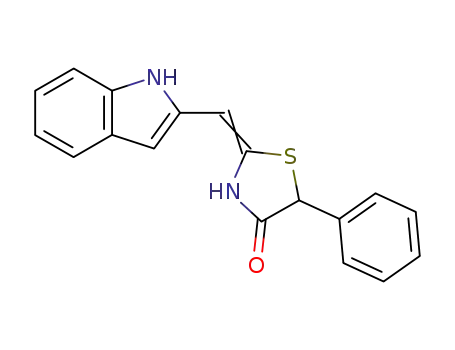 4-Thiazolidinone, 2-(1H-indol-2-ylmethylene)-5-phenyl-, (Z)-