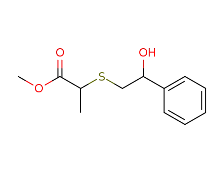 2-(2-Hydroxy-2-phenyl-ethylsulfanyl)-propionic acid methyl ester